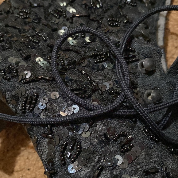 Vintage 80’s black sequin costume boots - Picture 3 of 7